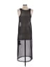 Carven 100% Polyester Graphic Black Cocktail Dress Size S - photo 2