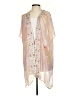 Soft Surroundings 100% Viscose Print Pink Kimono Size S - photo 1