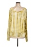 Umgee Tie-dye Yellow Long Sleeve Blouse Size L - photo 1