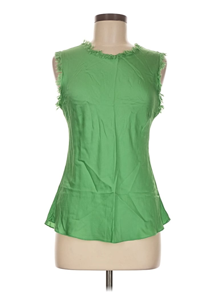 Pre-owned Motel Sleeveless Blouse In Green