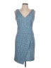 Amy Matto Tweed Blue Cocktail Dress Size 10 - photo 1