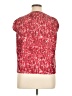 Christopher & Banks 100% Polyester Red Sleeveless Blouse Size XL - photo 2