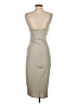 Hengst Solid Tan Cocktail Dress Size S - photo 2