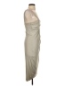 Hengst Solid Tan Cocktail Dress Size S - photo 4