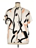 Shein Curve Ivory Short Sleeve Blouse Size 18 Plus (3) - photo 2