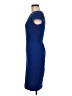 Aqua Solid Blue Cocktail Dress Size M - photo 5