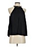 Alice + Olivia 100% Recycled Polyester Black Sleeveless Blouse Size S - photo 1