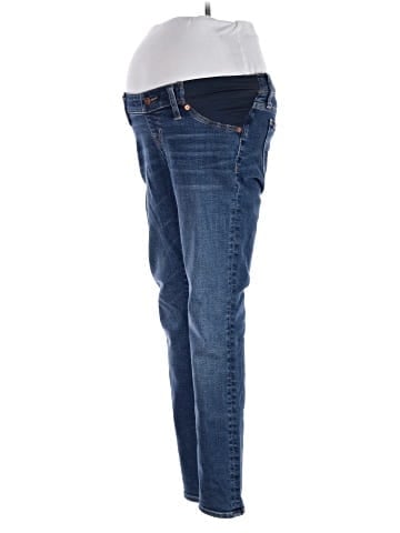 Madewell Maternity Side-Panel Skinny Jeans in Wendover Wash: Adjustable TENCEL&trade; Denim Edition (view 1)