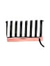 Unbranded 100% Polyurethane Stripes Pink Black Clutch One size - photo 1