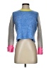 Autumn Cashmere 100% Cashmere Color Block Blue Cashmere Pullover Sweater Size XS - photo 1