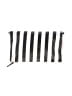 Unbranded 100% Polyurethane Stripes Pink Black Clutch One size - photo 2
