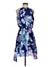 Ambar 100% Polyester Paisley Blue Casual Dress Size S - photo 1