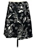 Merona Print Black Casual Skirt Size 6 - photo 2