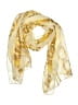 Unbranded 100% Polyester Yellow Ivory Scarf One size - photo 1
