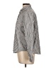 Banana Republic Stripes Silver Long Sleeve Blouse Size L - photo 5