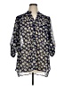 Truth NYC 100% Polyester Blue 3/4 Sleeve Blouse Size 1X - photo 1