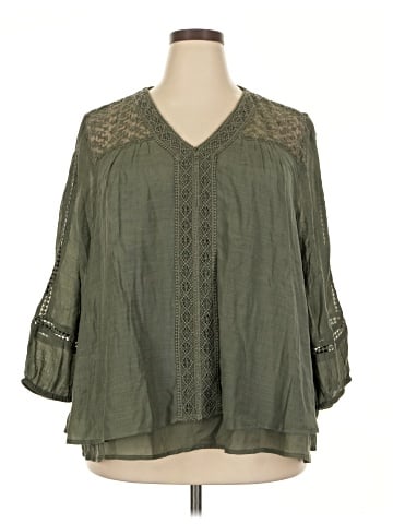 Style&Co 3/4 Sleeve Blouse (view 1)