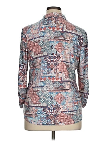 Knapp Studio 3/4 Sleeve Button-Down Shirt (view 2)