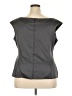 JS Collections Solid Black Gray Sleeveless Blouse Size 22 - photo 2
