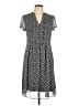 MSK 100% Polyester Paisley Gray Casual Dress Size 10 - photo 1