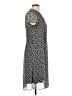 MSK 100% Polyester Paisley Gray Casual Dress Size 10 - photo 4