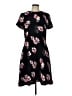 Talbots 100% Polyester Floral Black Casual Dress Size 12 - photo 1