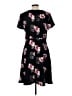 Talbots 100% Polyester Floral Black Casual Dress Size 12 - photo 2