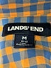 Lands' End 100% Cotton Checkered-gingham Yellow Blue Long Sleeve Button-Down Shirt Size 10 - 12 - photo 3