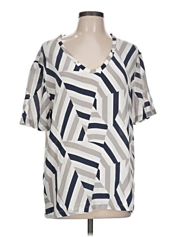 Equipment Short Sleeve Silk Top (view 1)