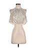 MISA Los Angeles Silver Ivory Sleeveless Blouse Size XS - photo 1