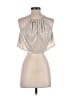 MISA Los Angeles Silver Ivory Sleeveless Blouse Size XS - photo 2