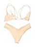 Unbranded Solid Tan Two Piece Swimsuit Size XS (estimated) - photo 2