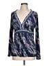 BCBGMAXAZRIA Purple Long Sleeve Blouse Size L - photo 1