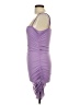 Unbranded Solid Purple Cocktail Dress Size L - photo 5