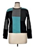 Carlisle 100% Wool Color Block Teal Wool Pullover Sweater Size XL - photo 1