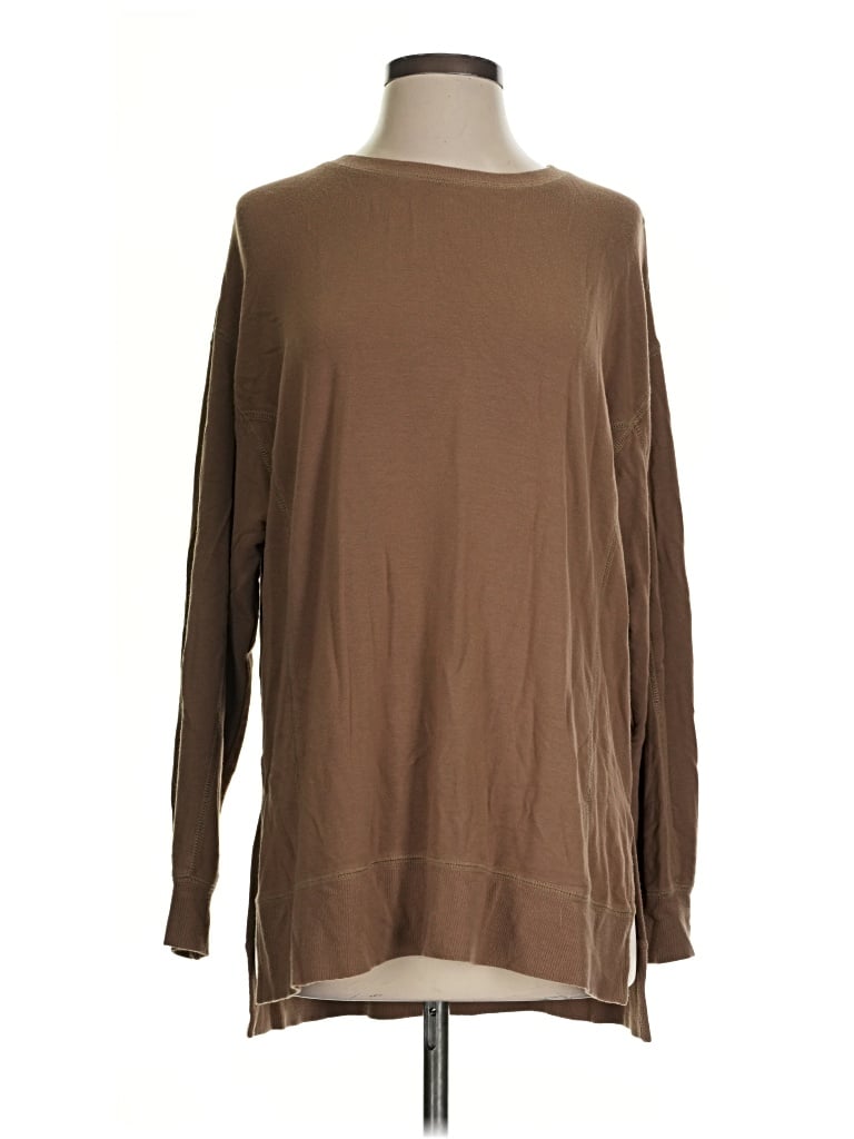 Pre-owned Altar'd State Long Sleeve T-shirt In Brown
