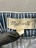 Madewell Chevron-herringbone Blue Denim Shorts Size M - photo 3