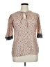 Como Blu Tan 3/4 Sleeve Blouse Size XL - photo 1