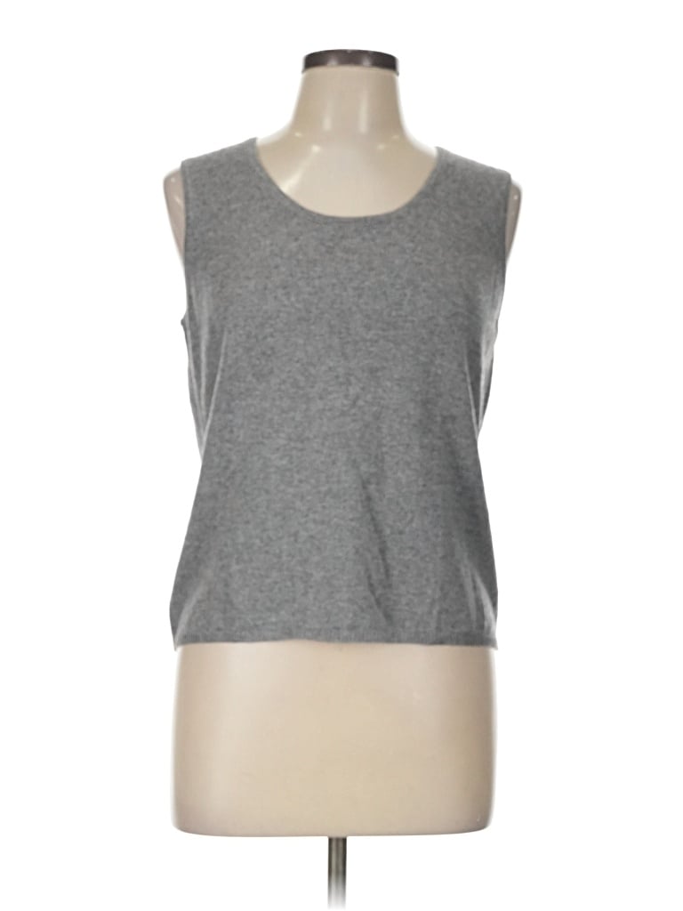 Pre-owned Bloomingdale's Sweater Vest In Gray