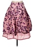 Express Design Studio 100% Silk Floral Pink Silk Skirt Size 8 - photo 1