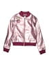 Bebe 100% Polyurethane Metallic Pink Track Jacket Size 10 - 12 - photo 1
