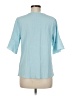 Unbranded 100% Polyester Teal Short Sleeve Blouse Size M - photo 2