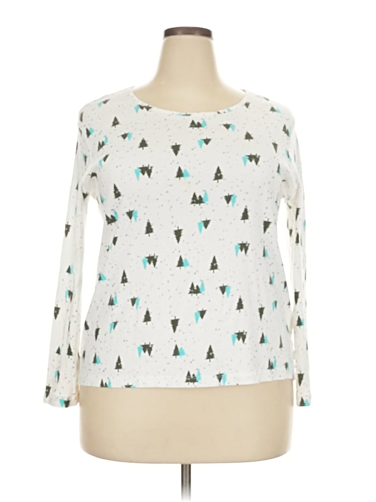 Pre-owned White Stag Long Sleeve T-shirt In White