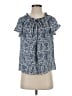 Max Studio 100% Polyester Blue Short Sleeve Blouse Size XS - photo 1