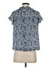 Max Studio 100% Polyester Blue Short Sleeve Blouse Size XS - photo 2