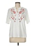 Unbranded Ivory Short Sleeve Henley Size M - photo 1
