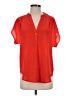 Allison Joy Red Short Sleeve Blouse Size XS - photo 1