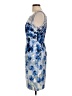 Connected Apparel Floral Blue Cocktail Dress Size 10 - photo 5