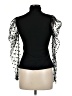 Unbranded Black 3/4 Sleeve Blouse Size M - photo 2