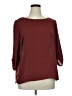 Apt. 9 100% Polyester Burgundy 3/4 Sleeve Blouse Size XL - photo 1